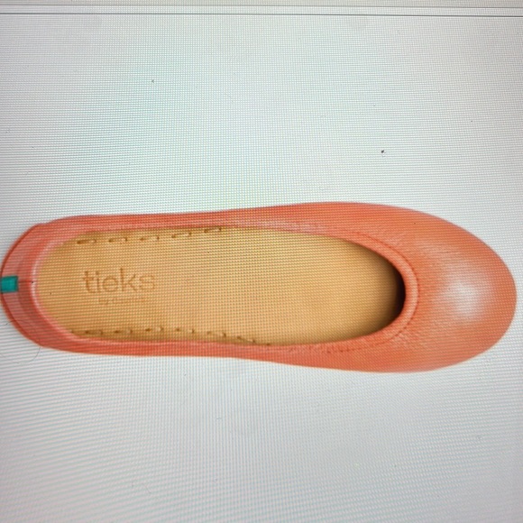 🍑TIEKS PEACH POPPY BALLET FLAT 🍑SIZE 8  🍑NWT 🍑 - Picture 14 of 16